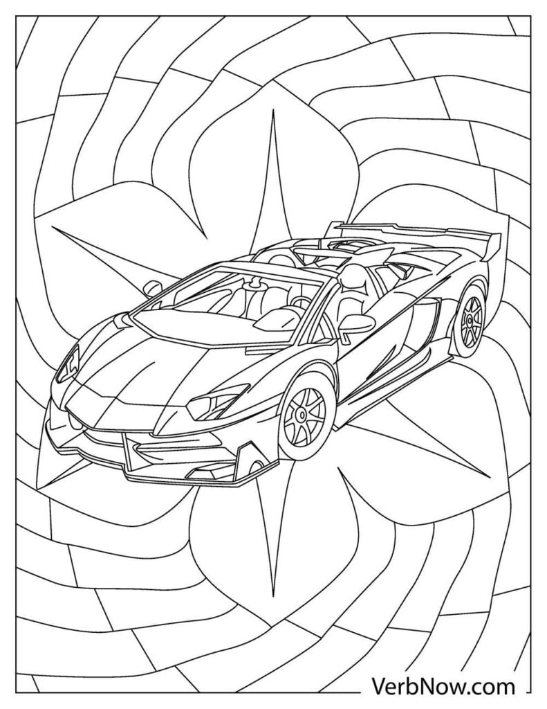 Free LAMBORGHINI Coloring Pages & Book for Download (Printable PDF) -  VerbNow