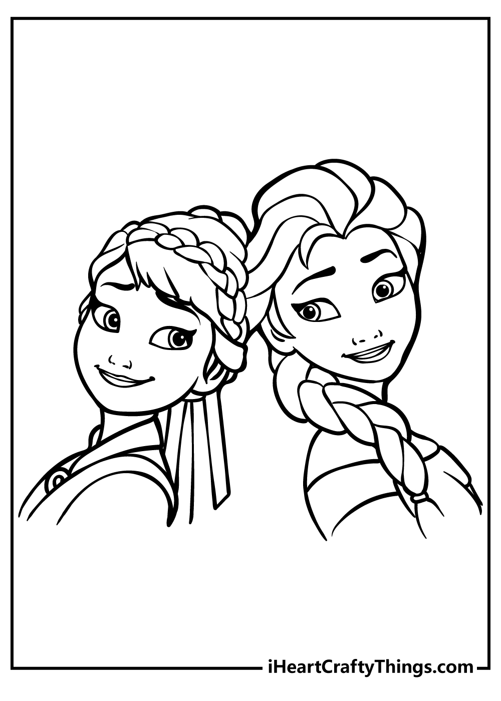 Printable Elsa And Anna Coloring Pages (Updated 2023)