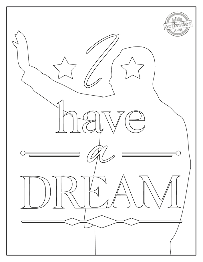 Free Inspiring Martin Luther King Jr. Coloring Pages | Kids Activities Blog