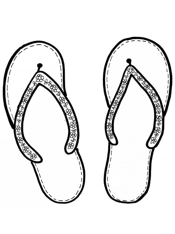 Flip Flop Coloring Pages