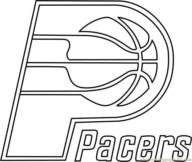 Indiana Pacers Coloring Page for Kids - Free NBA Printable Coloring Pages  Online for Kids - ColoringPages101.com | Coloring Pages for Kids