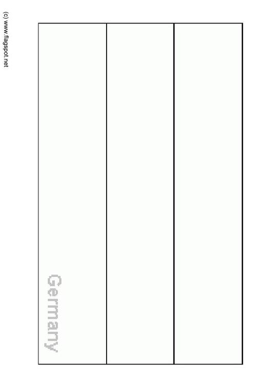 Coloring Page flag Germany - free ...
