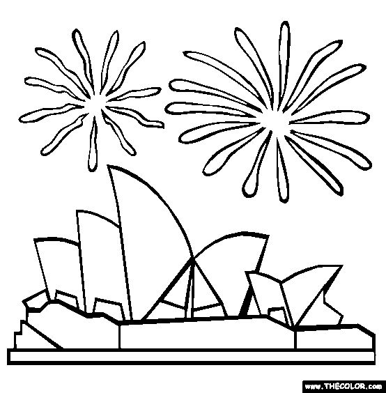 Sydney Opera House Online Coloring Page ...