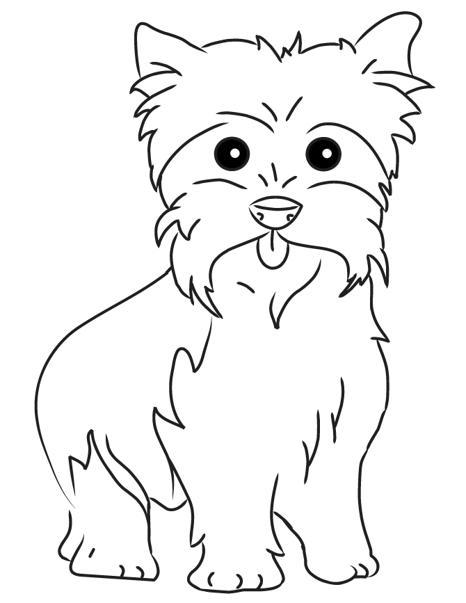 Yorkie Coloring Pages - Best Coloring Pages For Kids