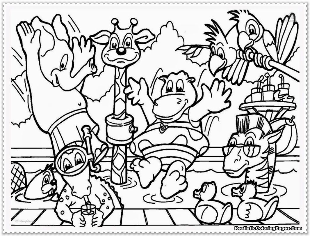 Zoo Animal Coloring Pages Printable - Colorine.net | #10367
