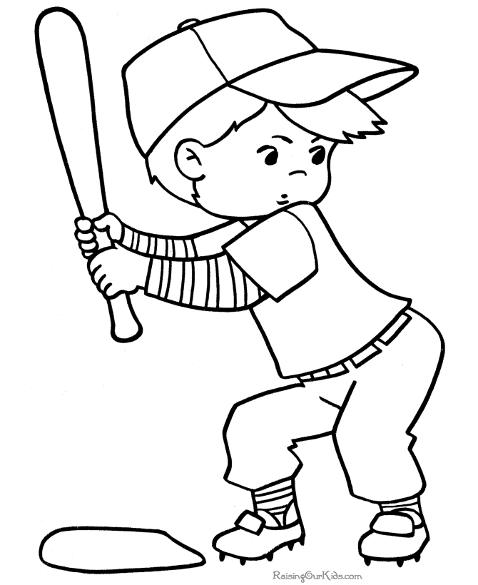 Baseball Printable Coloring Pages For Girls - Coloring Pages For ...