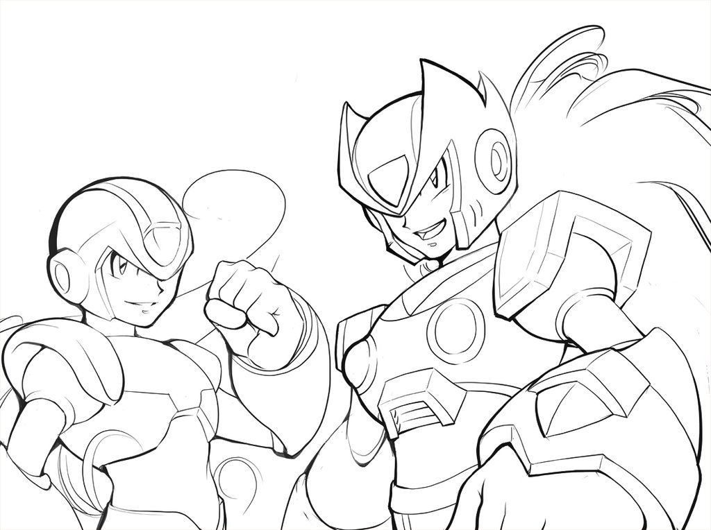Megaman X - Coloring Pages for Kids and for Adults