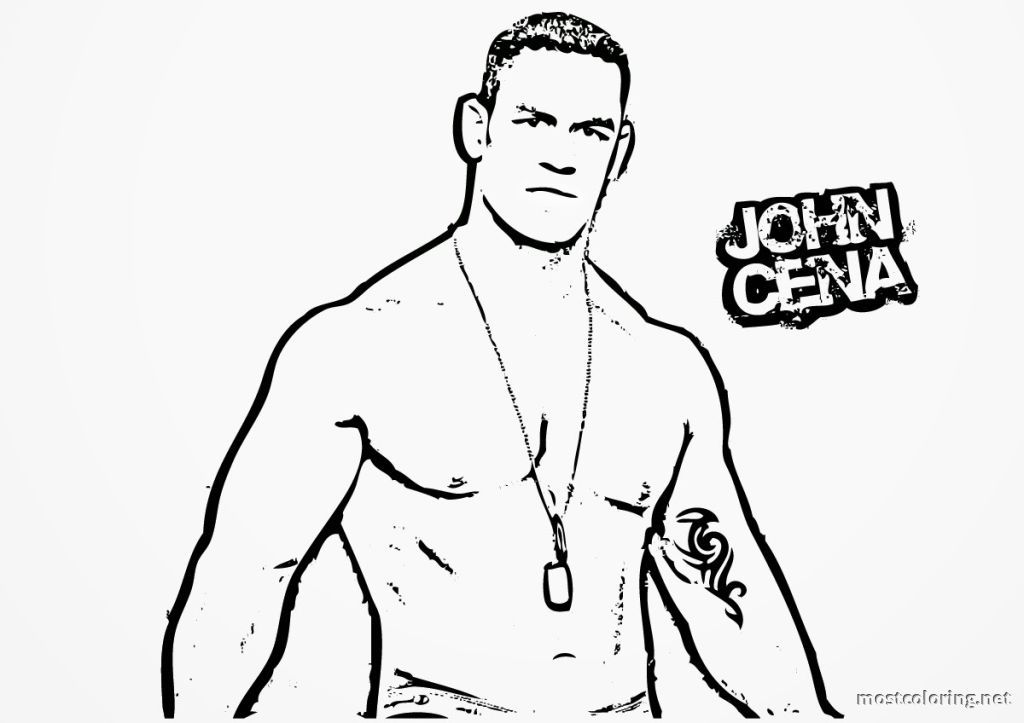 Wwe Coloring Pages John Cena | Coloring Pages Printable