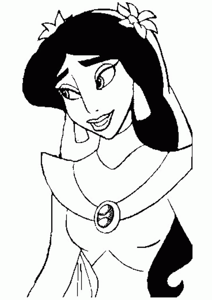 Jasmine Coloring Pages and Book | UniqueColoringPages