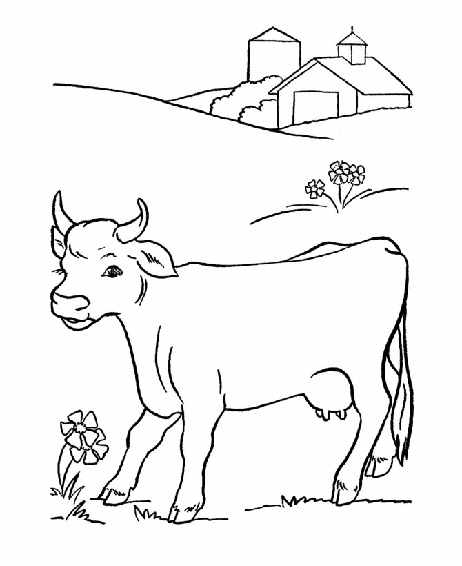 for dairy farm tour coloring book take home activity (With images) | Cow coloring  pages, Farm coloring pages, Animal coloring books