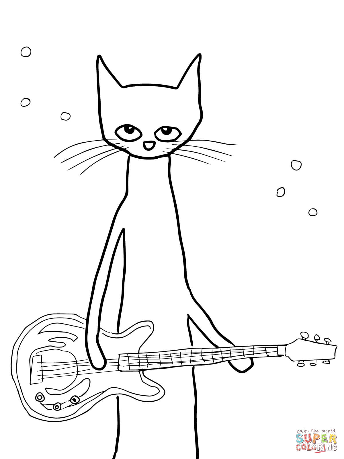 Splat the Cat coloring page | Free Printable Coloring Pages