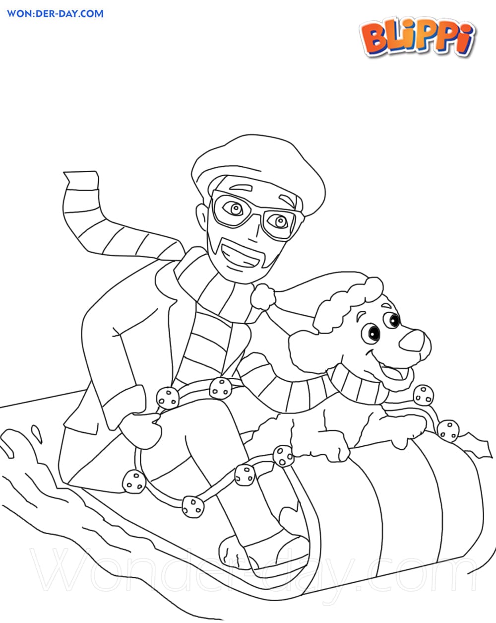Free Printable Blippi Coloring Pages ...