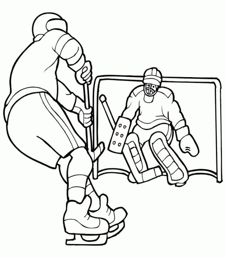 Get This Free Hockey Coloring Pages ...