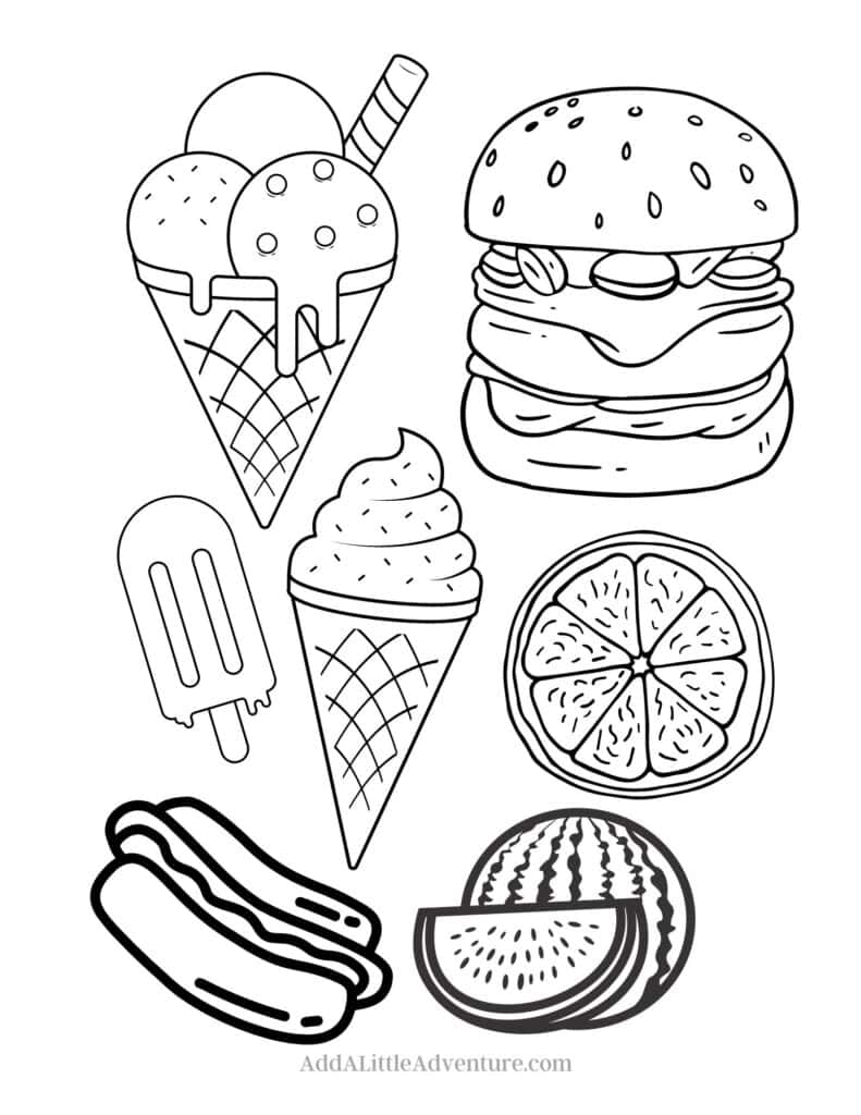 Summer Coloring Pages for Kids ...