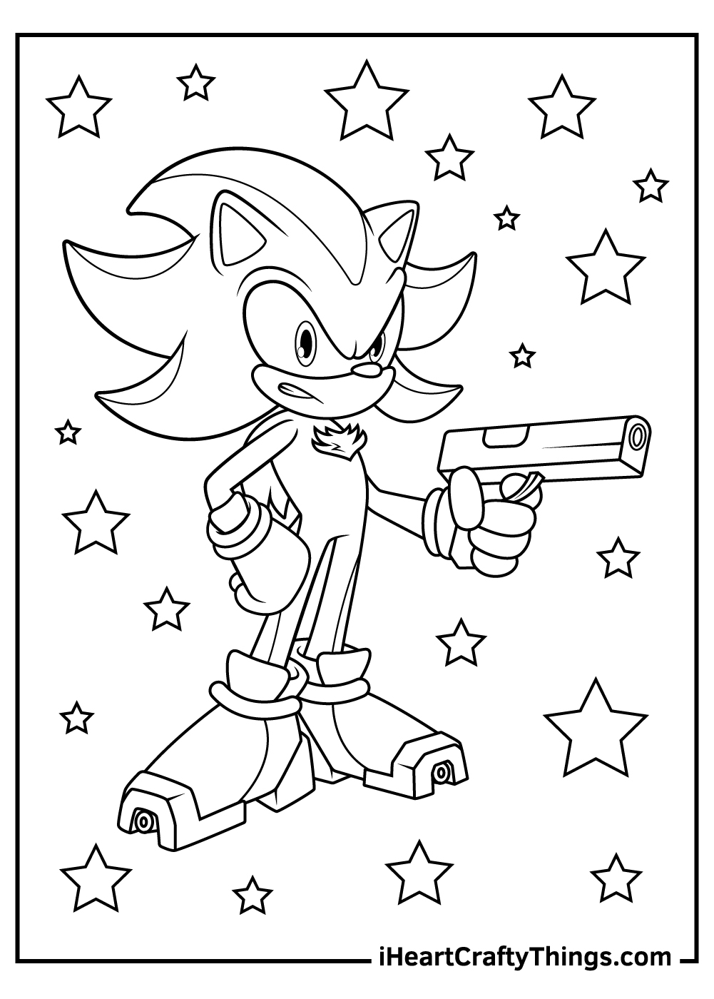 Shadow The Hedgehog Coloring Pages ...