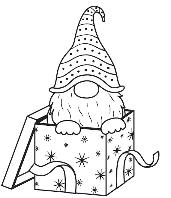 Cute Christmas Dwarf Gnomes Coloring Book 6 Pages - Etsy