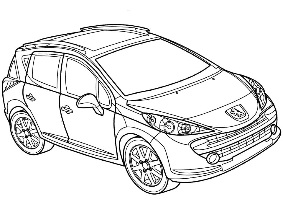 Peugeot 207 SW coloring page - Download ...