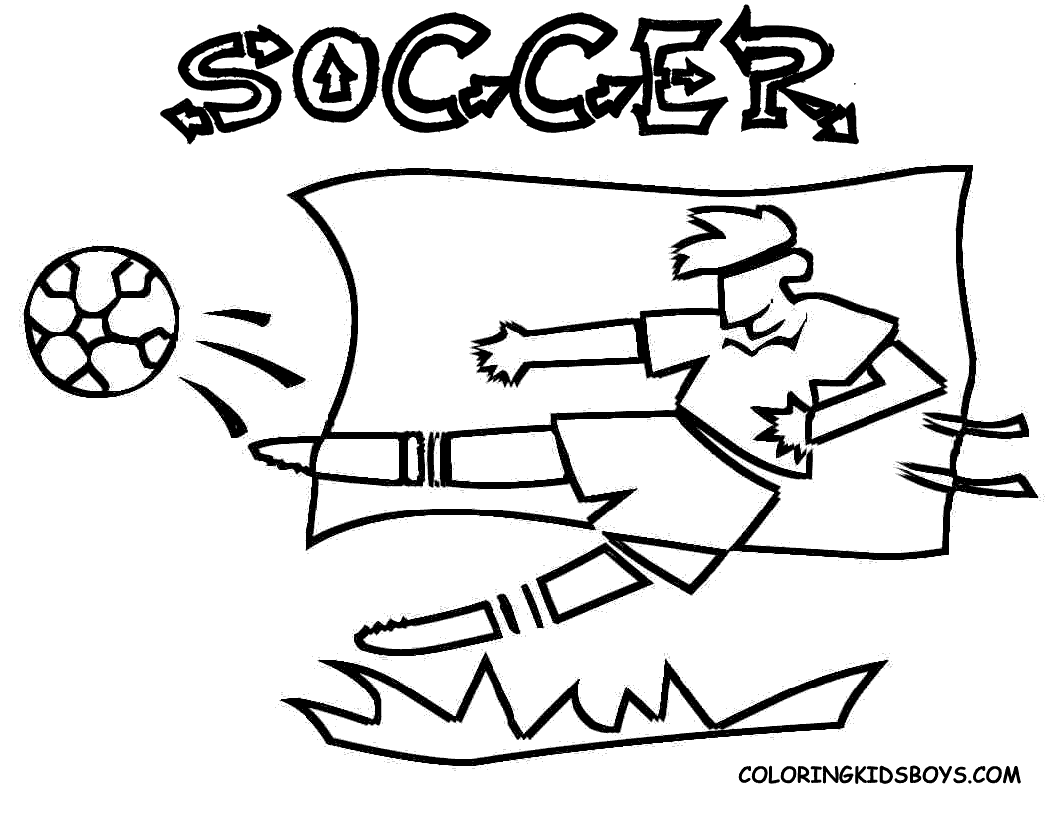 Soccer coloring pages 15 / Soccer / Kids printables coloring pages