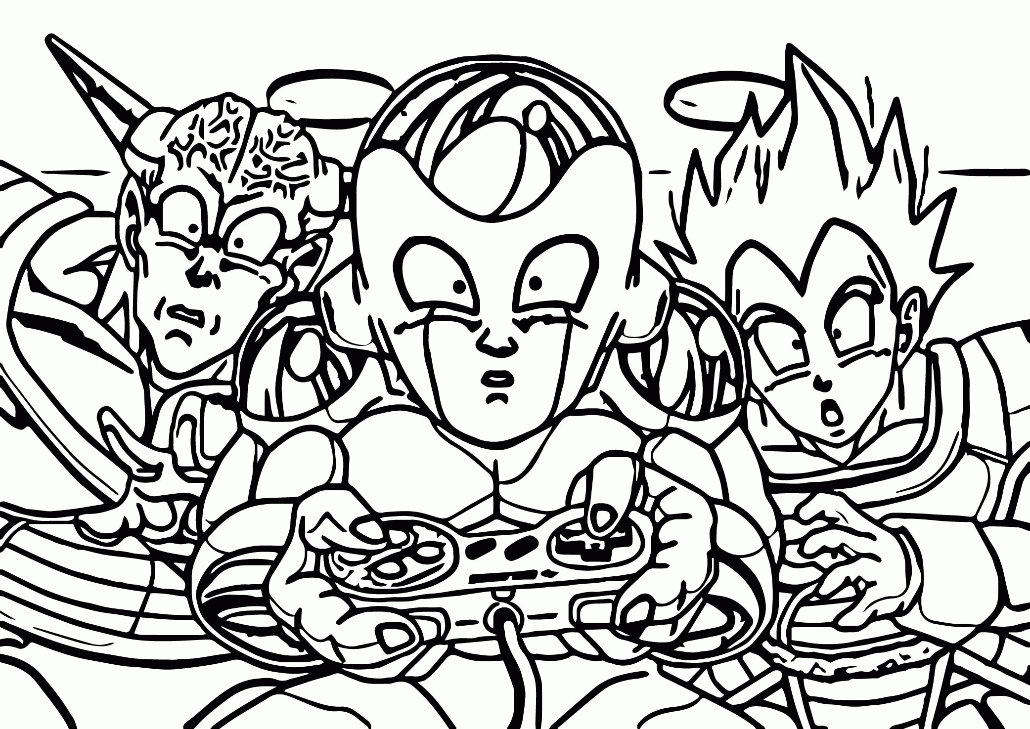 Cartoon_Comic_Dragonball_Z_Controller_Super_Nintendo_Coloring_Page ...