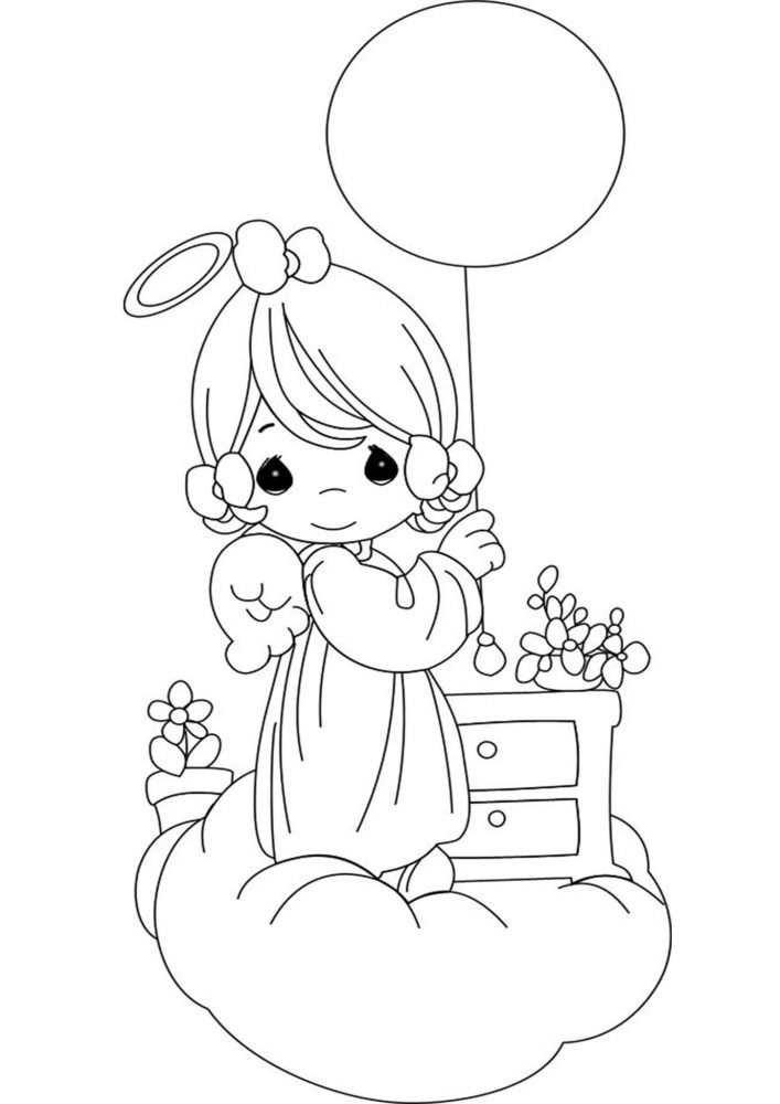 Free & Easy To Print Precious Moments Coloring Pages - Tulamama