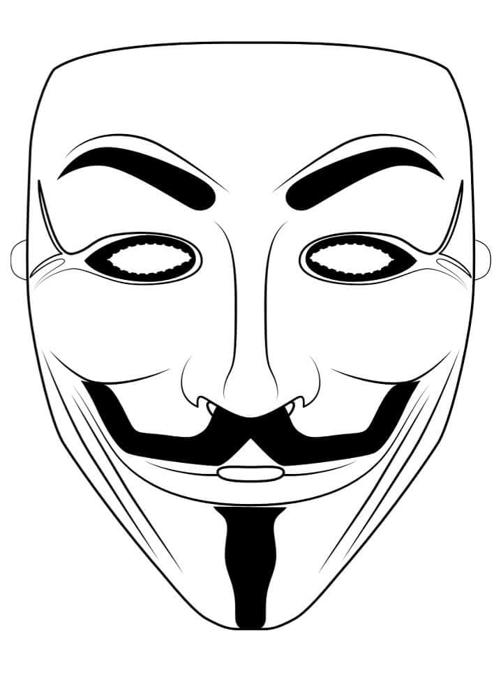 Anonymous Mask Coloring Pages