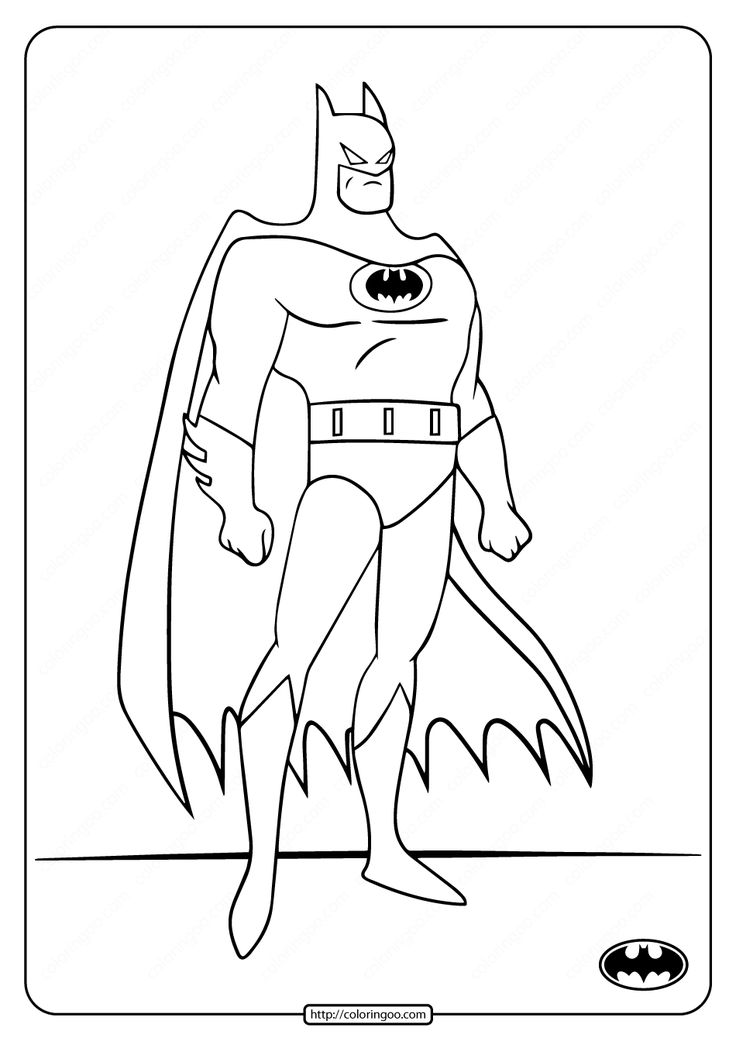 Printable DC Superhero Batman Coloring Pages. High quality free printable  pdf coloring, dra… | Superhero coloring, Superhero coloring pages, Avengers coloring  pages