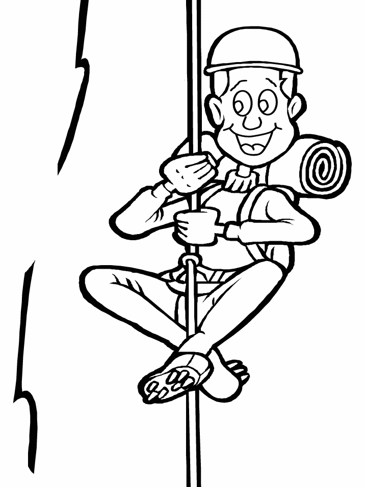 Climbing Coloring Pages - Free Printable Coloring Pages for Kids