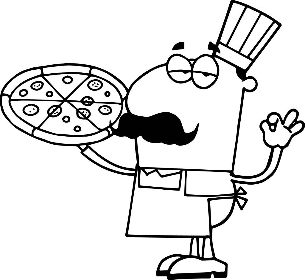 Restaurant Coloring Pages | Pizza coloring page, Coloring pages ...