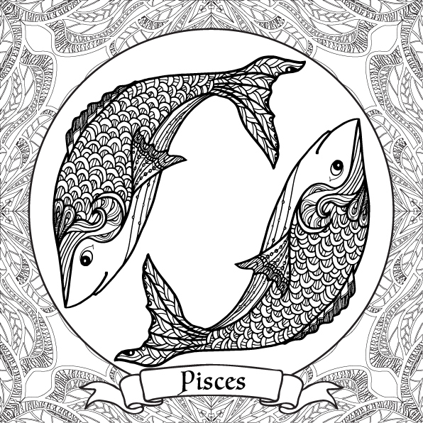 Zodiac Signs Coloring Pages on Behance