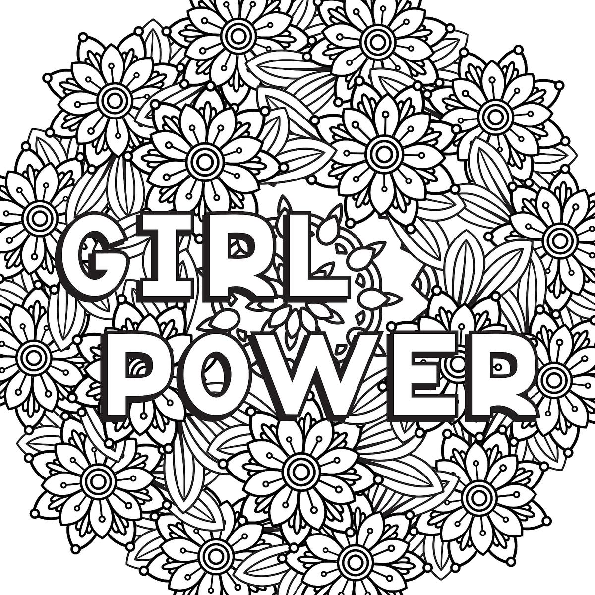 Strong Women Coloring Pages: 10 Printable Coloring Pages for ...