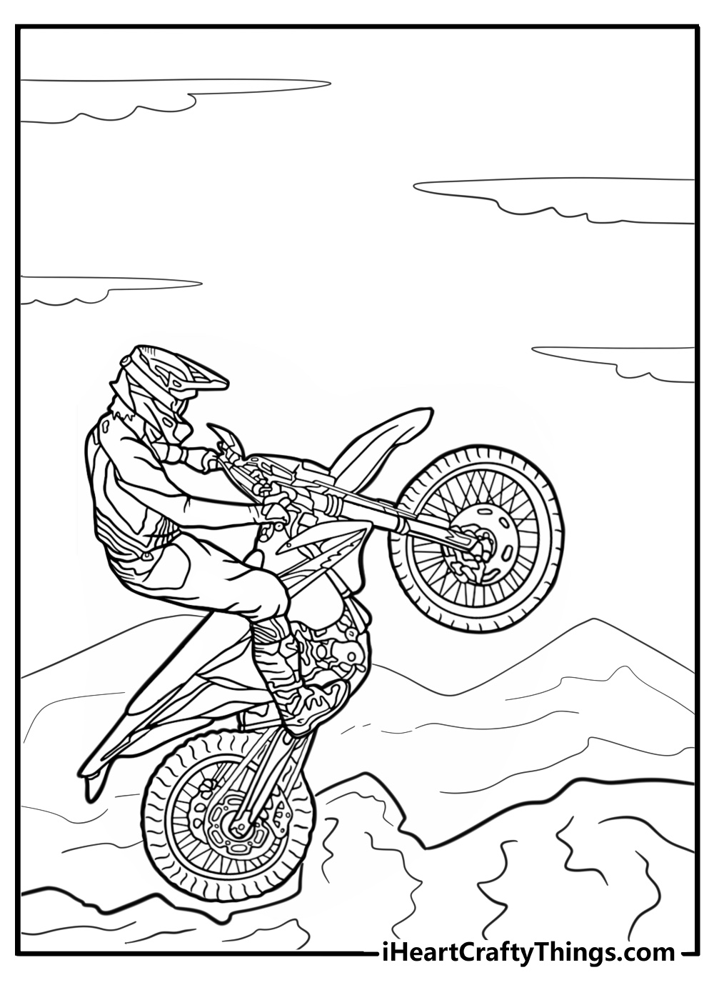 30 New Dirt Bike Coloring Pages (100% Free To Print)