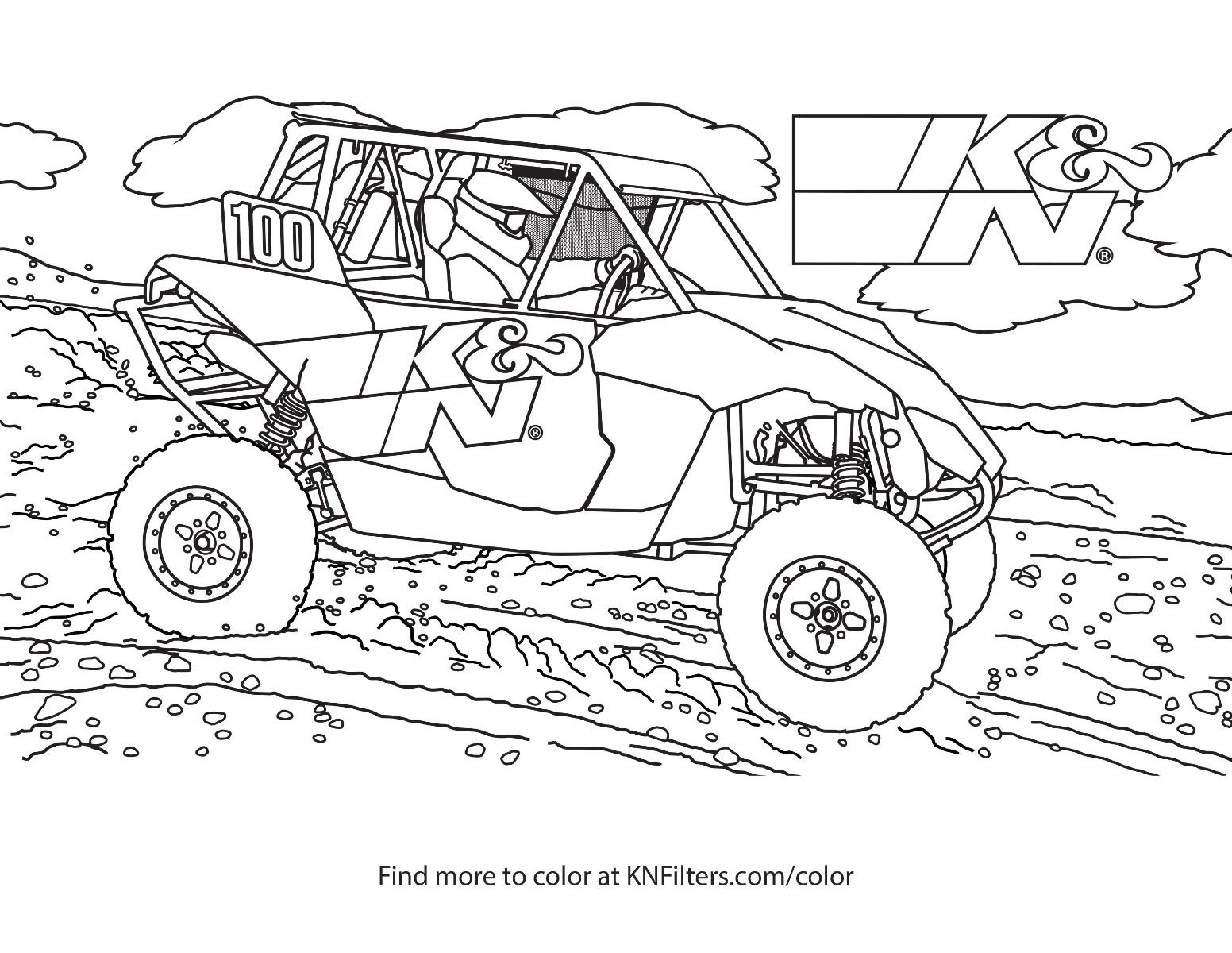 K&N Printable Coloring Pages for Kids