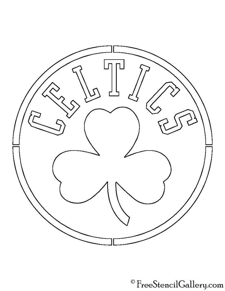 NBA Boston Celtics Logo Stencil | Free Stencil Gallery | Boston celtics  logo, Boston celtics, Coloring pages