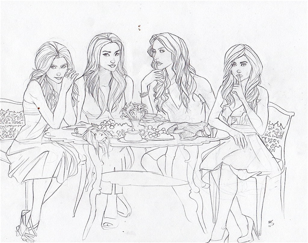 Pretty Little Liars Drawing Pic - Drawing Skill