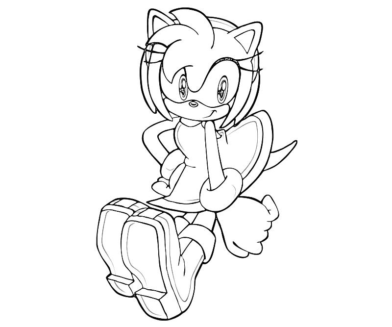Drawing Sonic #153973 (Video Games) – Printable coloring pages