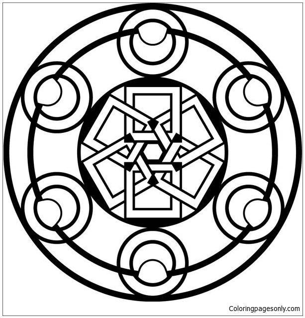 Another Type Of Celtic Mandala Coloring Pages - Mandala Coloring Pages - Coloring  Pages For Kids And Adults