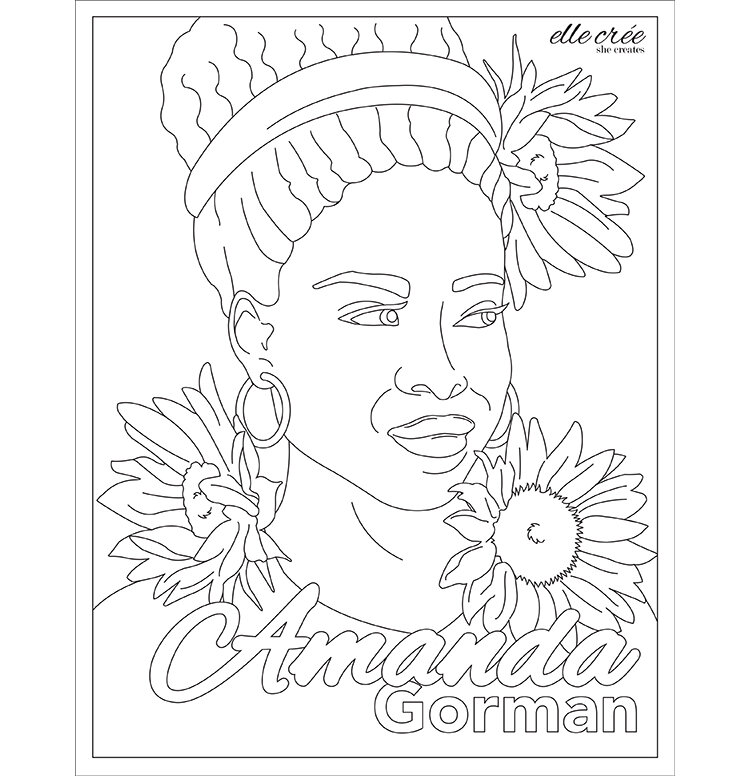 coloring-pages — elle crée (she creates)