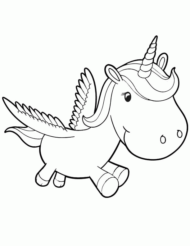 kids christmas unicorn coloring - Clip Art Library