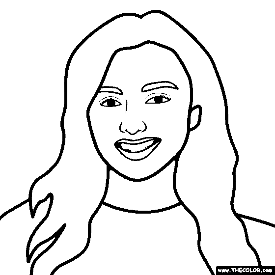 Famous Actress Coloring Pages