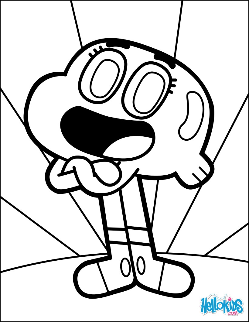 Darwin watterson coloring pages - Hellokids.com