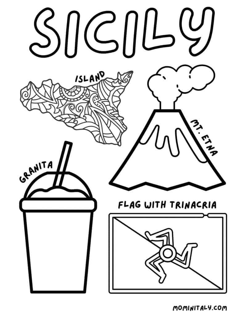 Italy Coloring Pages - Food, Cities, Cars & More! - Mom In Italy