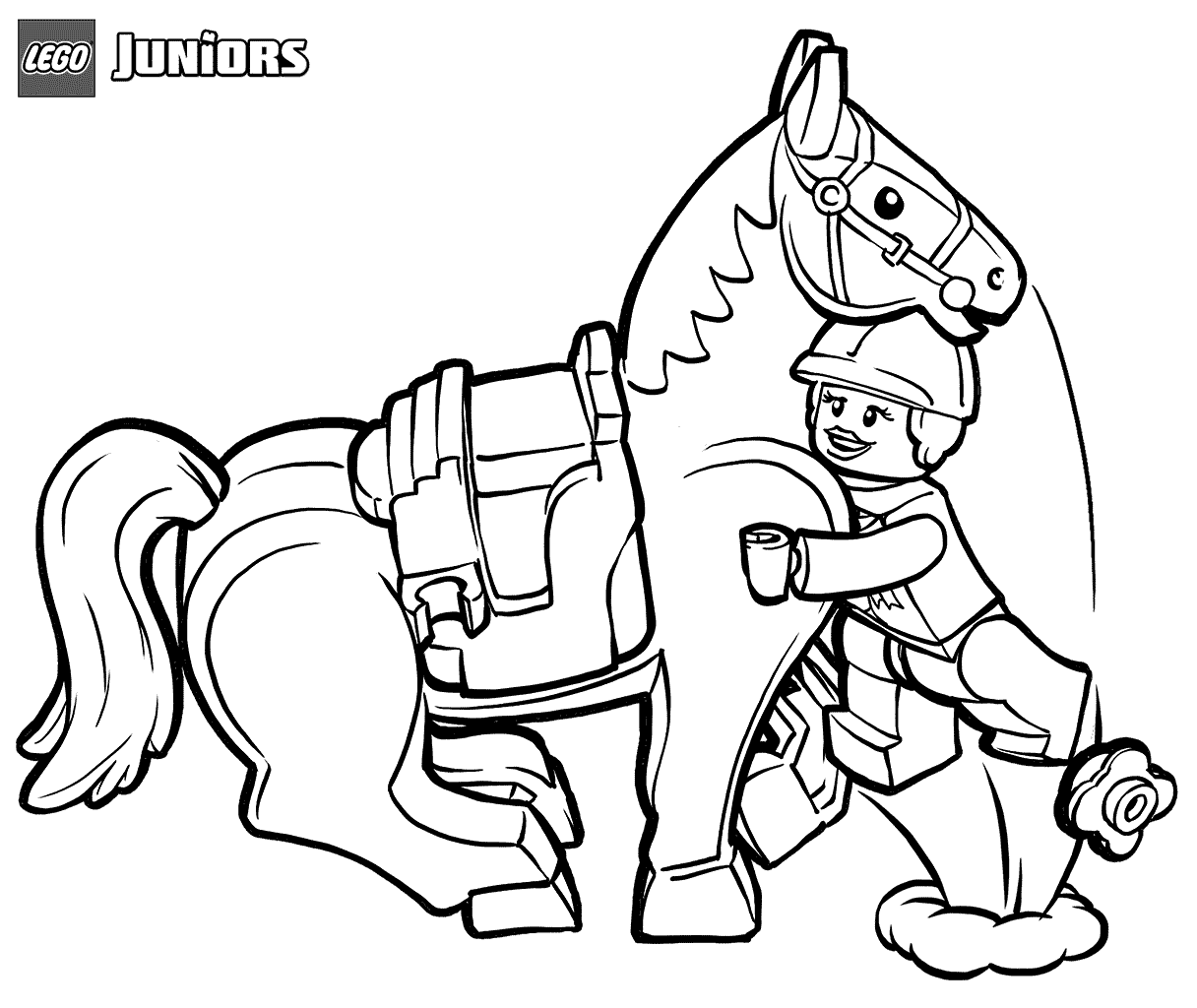 Horse Rider and Horse Coloring Pages - Get Coloring Pages