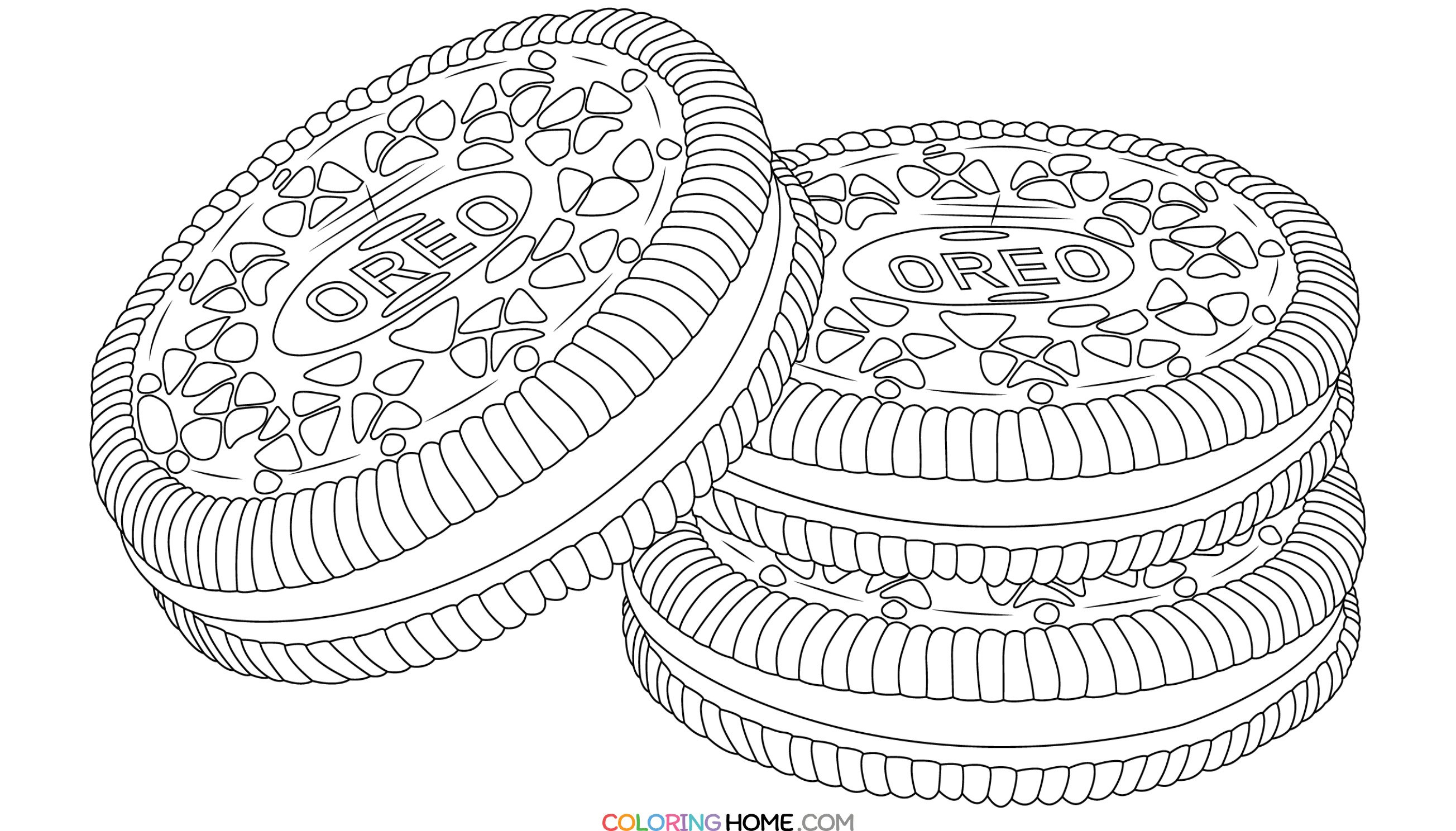 Oreo coloring page