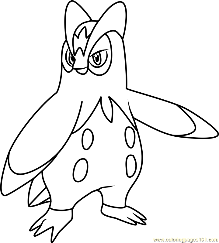 Prinplup Pokemon Coloring Page for Kids - Free Pokemon Printable Coloring  Pages Online for Kids - ColoringPages101.com | Coloring Pages for Kids