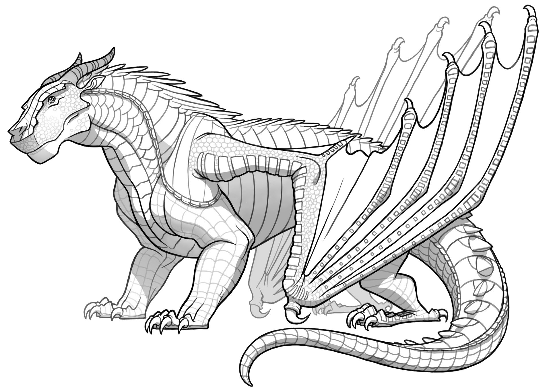 Wings of Fire Color Edits (COMPLETE) - Requests + Original Line Arts | Zoo  animal coloring pages, Dragon coloring page, Pokemon coloring pages