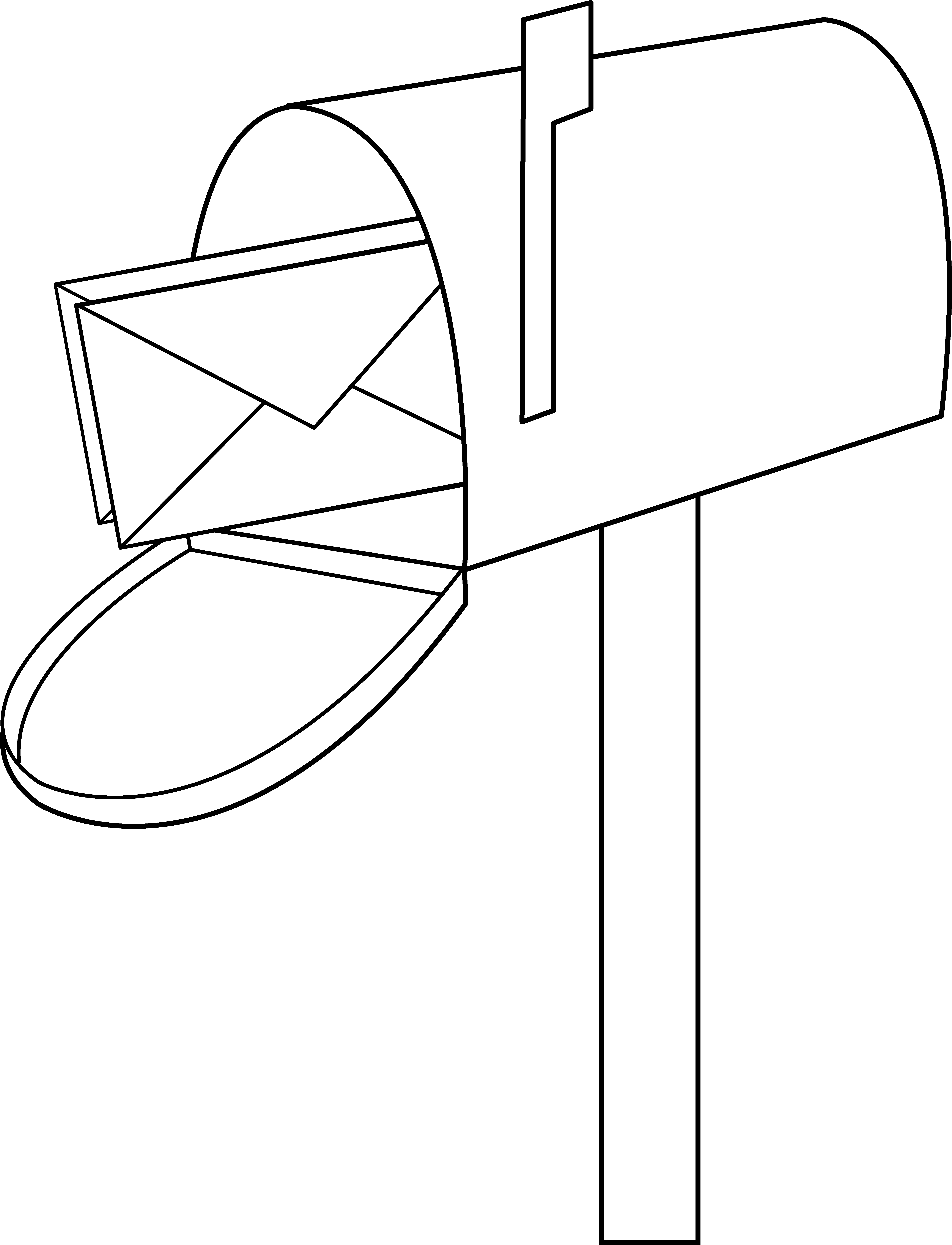 Mailbox 8 pics of mail cartoon coloring page mail clip art black | Coloring  books, Coloring pages, Cartoon coloring pages