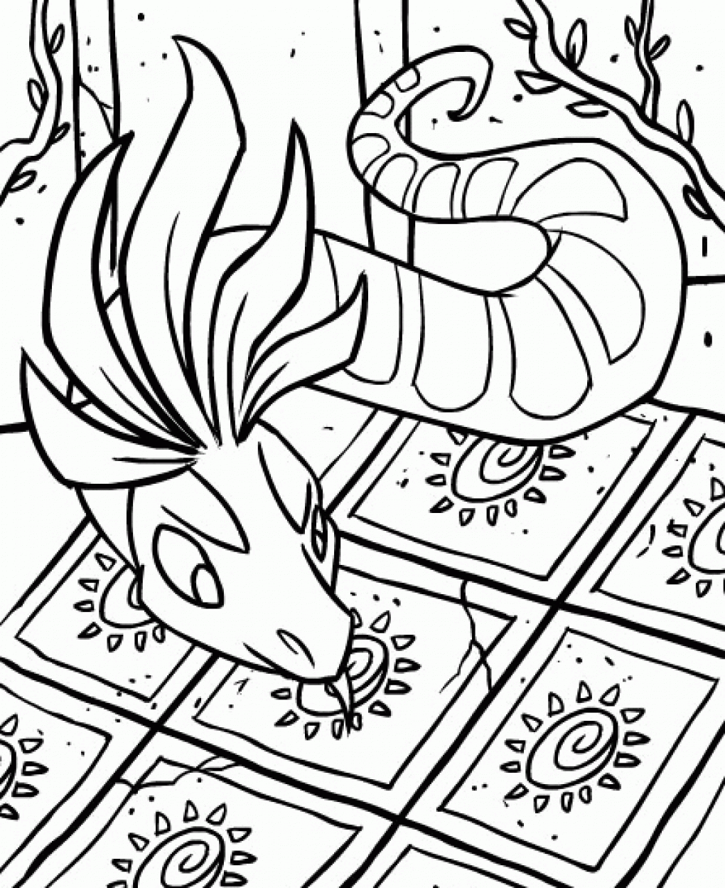 Free Printable Neopets Coloring Pages For kids