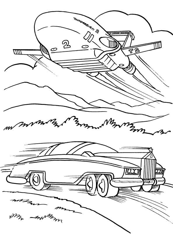 Kids-n-fun.com | 16 coloring pages of Thunderbids are go