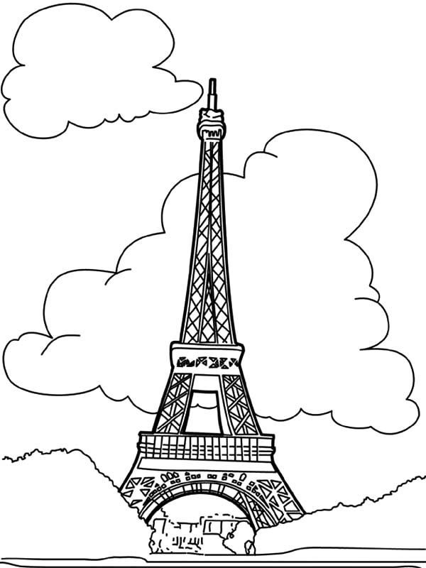 Worldwonders Eiffel Tower Coloring Pages : Batch Coloring
