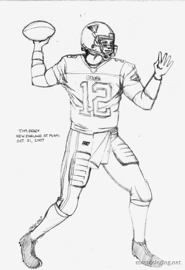 Tom Brady Coloring Pages | Coloring Pages Printable